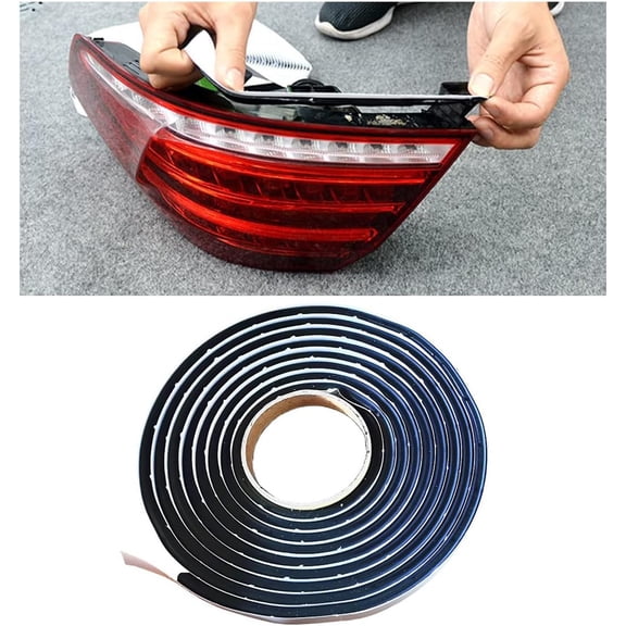 8MM13Ft Butyl Rubber Sealant Tape, Waterproof Butyl Rope Putty Tape, Headlight RV Sealant Repair Butyl Seal Tape, Sound Deadening Caulk Tape for Sealing Car Part Window Door Windshield