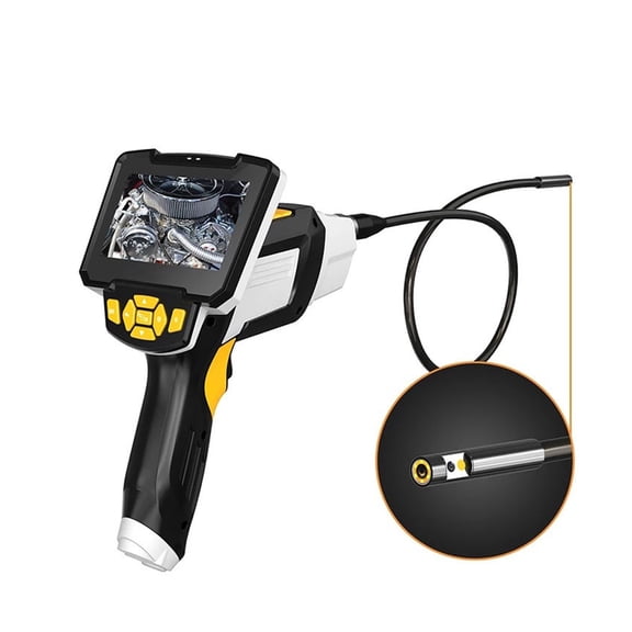 8MM Dual camera Inspection Camera 1080P HD Detachable Waterproof Endoscope Camera Snake Camera with 4.3"LCD 32GB Card for Car , User-Friendly Borescopes