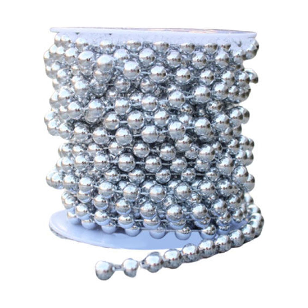 8MM Round String Beads Chain Garland Fixed Plating String Bead Pendant