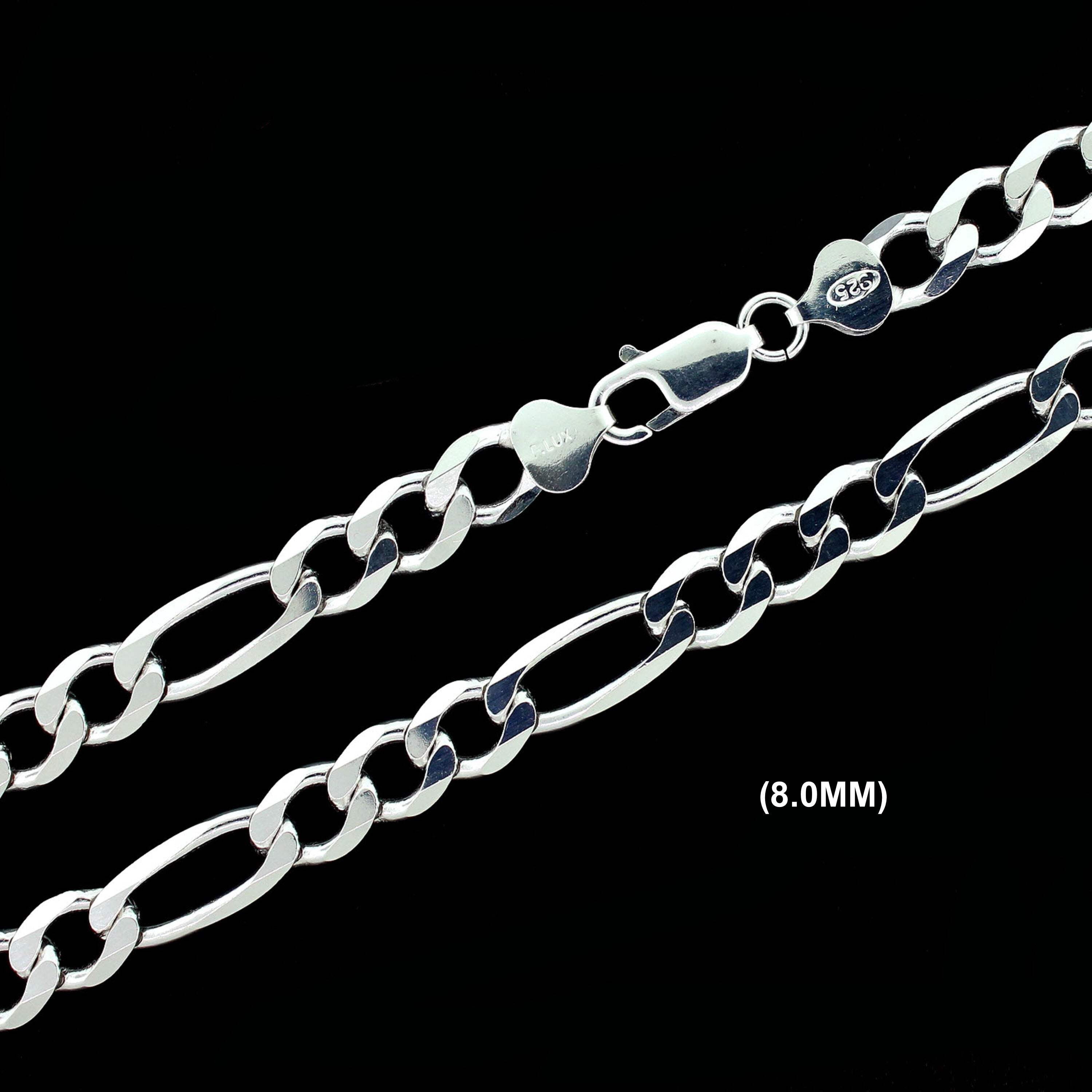 FB JEWELS Sterling Silver 6.5mm Antiqued Cable Chain Necklace並行輸入 Flat Curb Chain 6.5mm \u2013 FRANKY DIAMONDS ONLINE