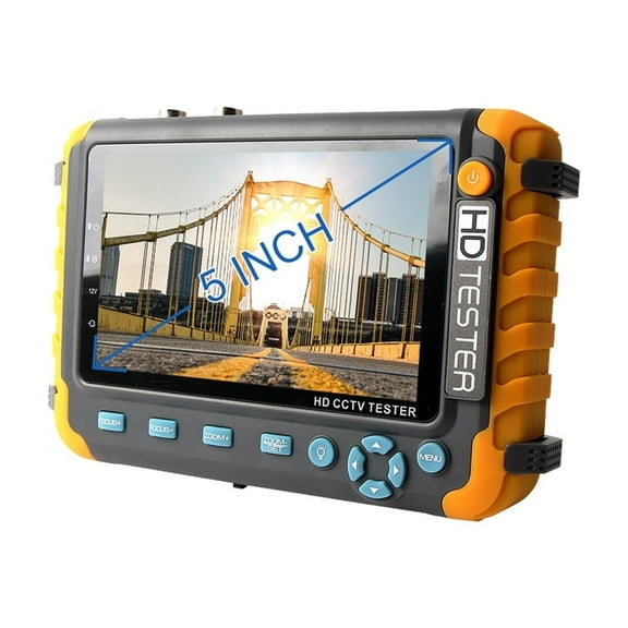 8MP 4K CCTV Security Camera Tester 5 Inch TFT LCD Monitor For 4 IN 1 TVI AHD CVI Analog Security Cam Tester Video Test ,Full Features Tester