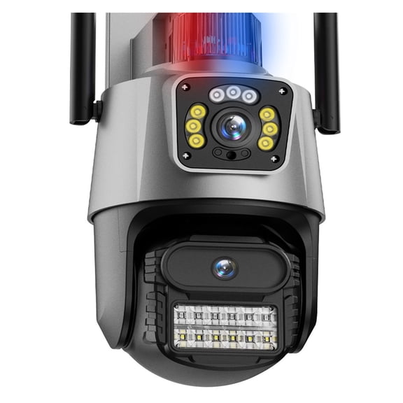 8MP 4K HD IP Camera Outdoor Dual Lens PTZ Camera 4MP Auto Tracking Video Surveillance Alarm