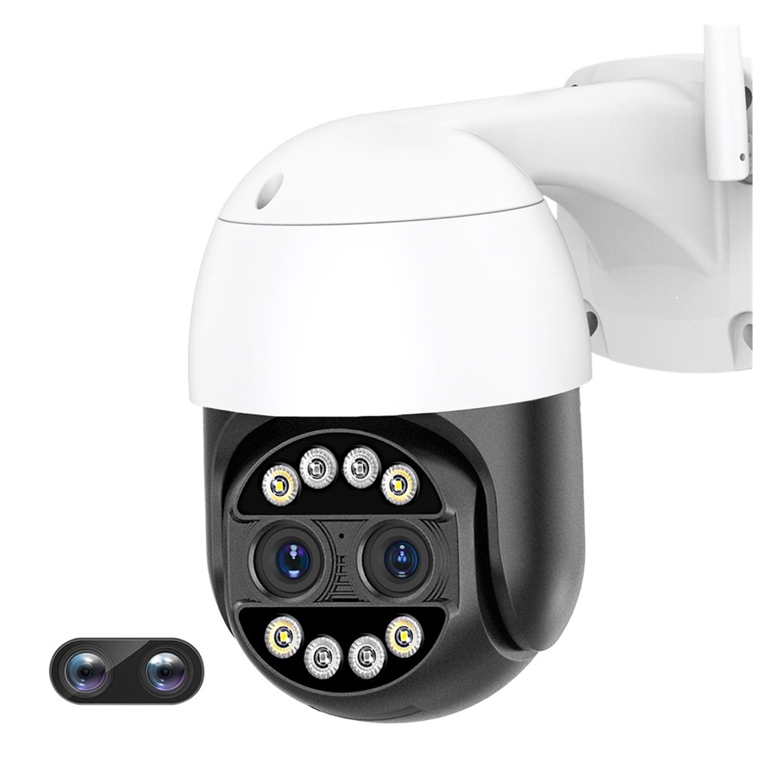 8MP 4K IP Camera Security 8X Zoom Dual Lens 2K 4MP CCTV Video ...