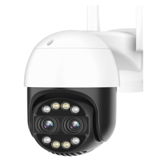 8MP 4K PTZ IP Camera 8x Hybrid Zoom 2.8+12mm Dual Lens Camera Auto Tracking 4MP Audio Security Video Surveillance