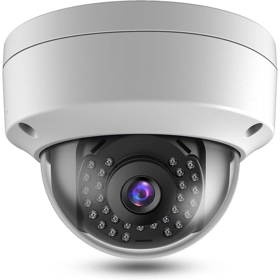 8MP 4K PoE IP Security Dome Camera Outdoor 98Ft IR Night Vision, 2.8mm Wide Angle 105 FOV, H.265, Waterproof IP66, Metal Housing Camera, NDAA Compliant