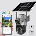 thumbnail image 1 of 8MP 4K Wireless Solar Camera 4G Sim Outdoor Dual Lens IP Camera PIR Night Vision V380 Pro CCTV Security Protection Monitor, 1 of 14