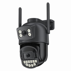 8MP Outdoors Wifi Camera HD Dual Lens Security 5G PTZ IP Camera Digital Zoom Lens Human AI Auto Detect Camera US Plug