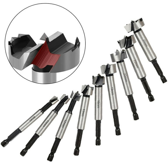 8Mm-25Mmdrill Bit Woodworking Tool Hole Saw Hinge Boring Drill Bit Round Shank 12Mm Fangkenuo