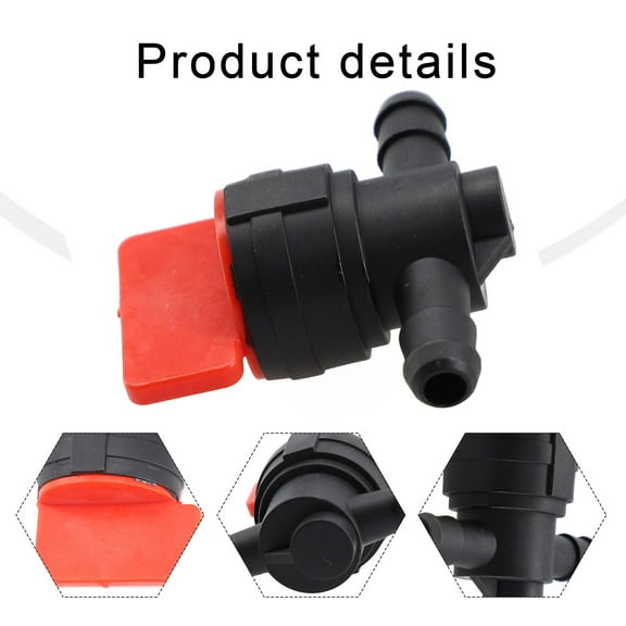 8Mm In-Line Petrol On-Off Fuel Tap Switch Valve For Motorcycle, Bike, ATV And Lawnmower - Plastic Fuel Petcock With 1/4" ID Pipe Compatibility