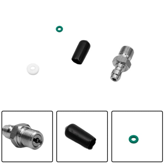 8Mm Male Thread Quick Connection Valve PCP/Fill Nipple M10/1 High Pressure Pump Connector Stainless Steel Copper Material Industrial Grade Air Compressor Component