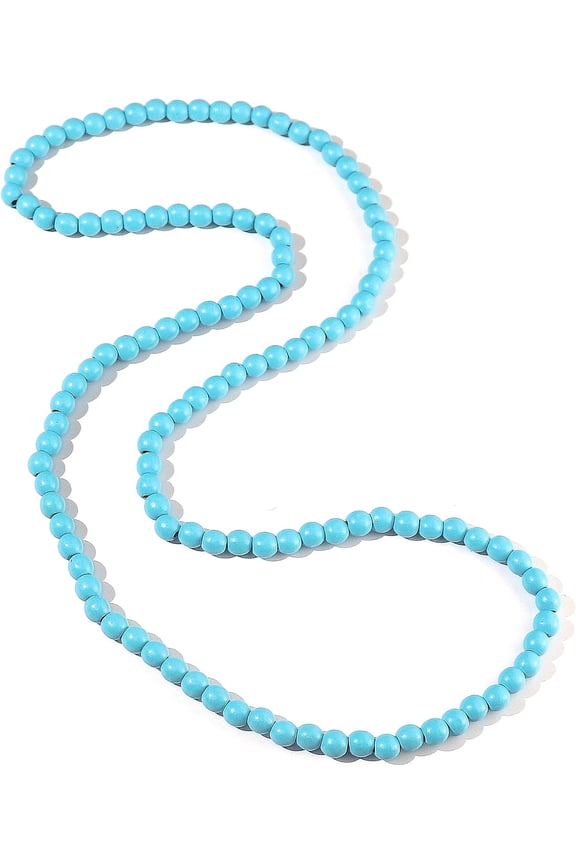8Mm Natural Wood Bead Necklace Africa Wooden Chain Statement Unisex Chunky Strand Necklaces Hip Hop Jewelry[o4711]