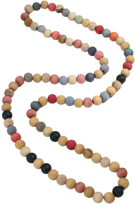 8Mm Natural Wood Bead Necklace Africa Wooden Chain Statement Unisex Chunky Strand Necklaces Hip Hop Jewelry[o4726]