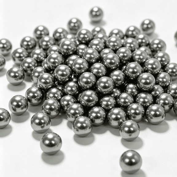 8Mm Steel Balls with Solid Metal Build, 0.31 Inch Diameter, Silver, for Diy Projects, Round Spheres