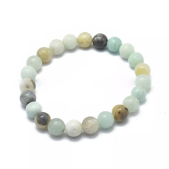 8Mm Stretchy Stone Bracelets Assorted Natural Gemstone Beads Healing Reiki T60