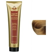 8N Light Natural Blonde , One 'N Only Argan Oil Permanent Color Cream (3 oz), hair scalp beauty - Pack of 1 w/ Sleek Teasing Comb