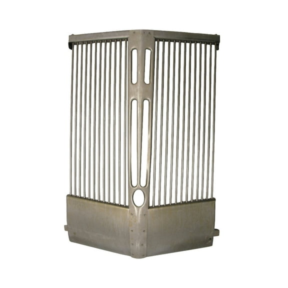 8N8204 One Front Grill Fits Ford Tractor 2N 8N 9N Round Rods, Bare Metal Finish