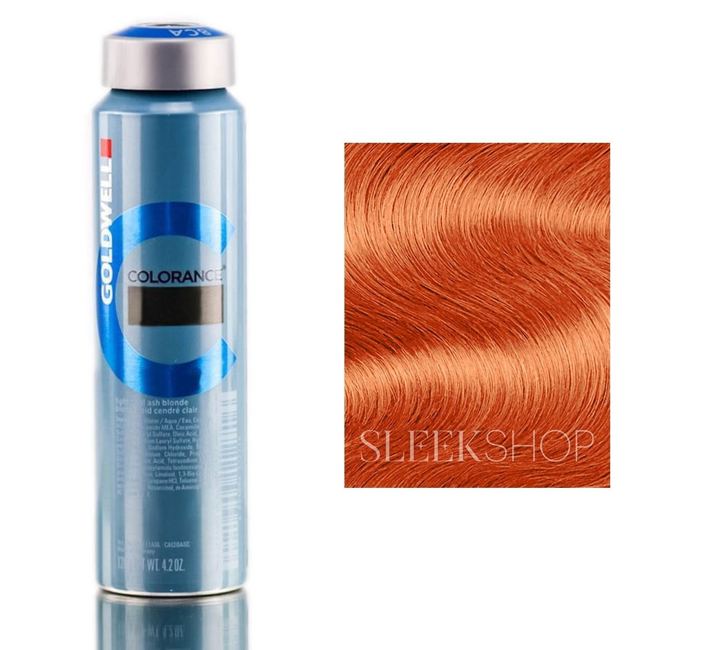 8OR - Light Blonde Orange Red , Goldwell Colorance Demi-Permanent Dye Hair Color (4.2 oz. canister), haircolor dye scalp beauty - Pack of 3 w/ Sleek 3-in-1 Comb/Brush