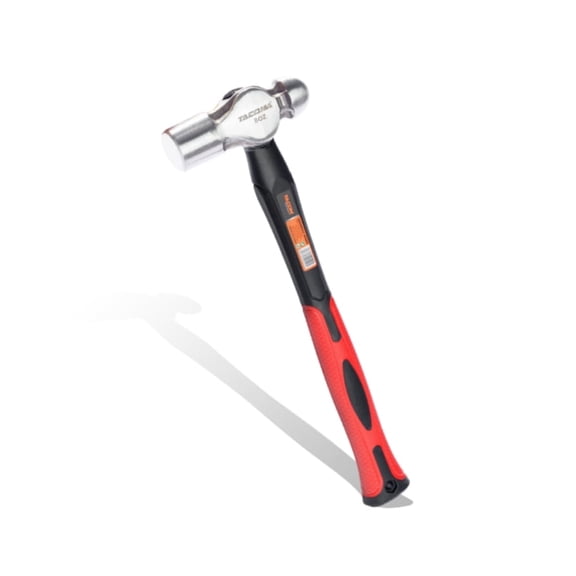 8OZ One-Piece Chipping Hammer High Carbon Steel Forged Head, Fiberglass Ergonomic Handle, Comfortable Grip, Ideal for Home Repairs