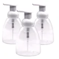 thumbnail image 1 of 8Oz Square Pump Foaming Soap Dispenser 3 Pack Clear Foamer Bottle W/ Lock Pump, 1 of 6