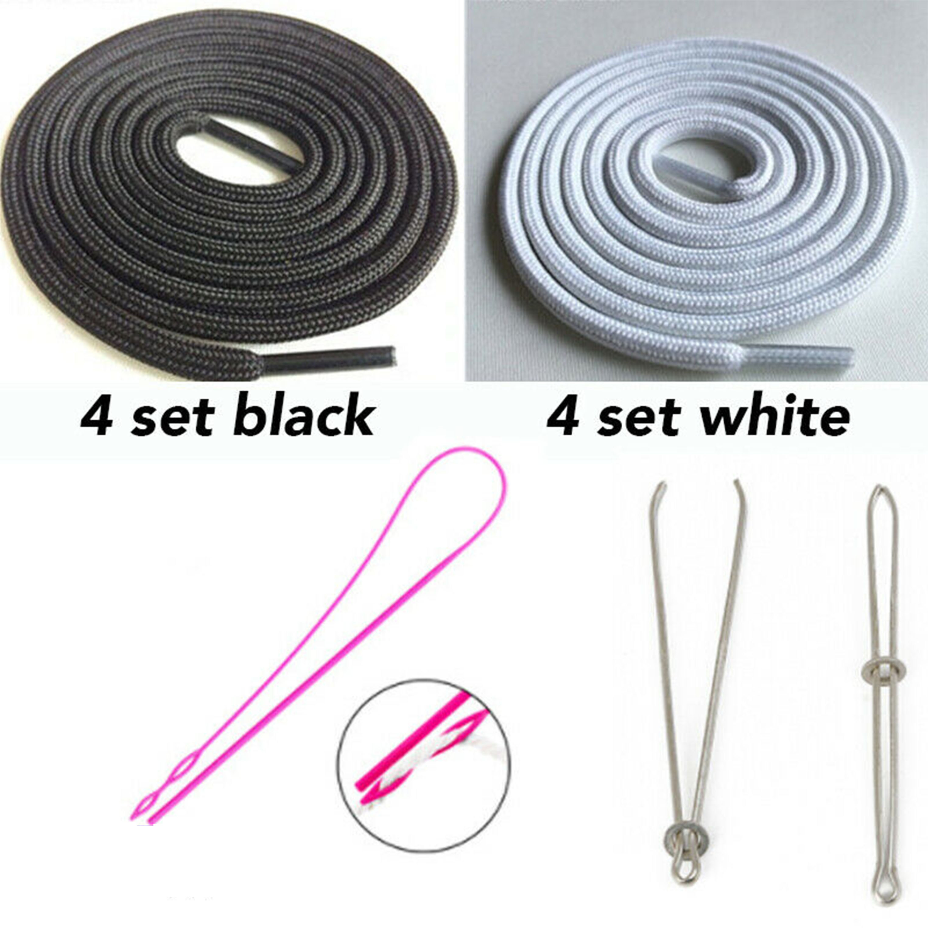 8PACK DRAWSTRING CORDS REPLACEMENT DRAWSTRINGS WITH EASY THREADERS