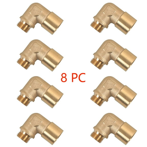 8PC 90 Degree M18X1.5 02 Bung Extension Car Sensor Angled Extender Spacer Automotive Accessories