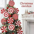 thumbnail image 1 of 8PC Christmas Decorations Indoor Tree Large Red White Peppermint Lollipop Christmas Picks for Tree, Cute Candy Picks Ornaments for Xmas Tree Topper Home Office Holiday Party Vase Decor, 1 of 6