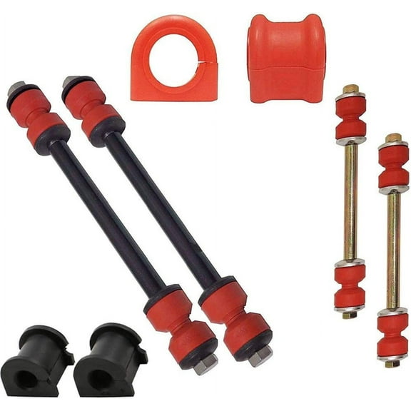 8PC Front/Rear Sway Bar Links + Front/Rear Bushings FITS 2002-2005 FORD EXPLORER MOUNTAINEER 29/30MM BAR