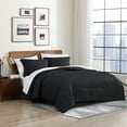 thumbnail image 1 of Swift Home 8PC Soft Microfiber Bed-in-a-Bag Sheet & Comforter Bedding Set, Full, Black, 1 of 5