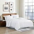 thumbnail image 1 of Swift Home 8-Piece Modern Bed in a Bag Complete Bedding Set, King, White Solid Print, 1 of 5