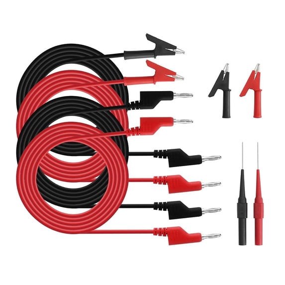 Complete Test Leads Kit For Multimeters & Oscilloscopes - 41pcs With Probes, Clips & Adapters