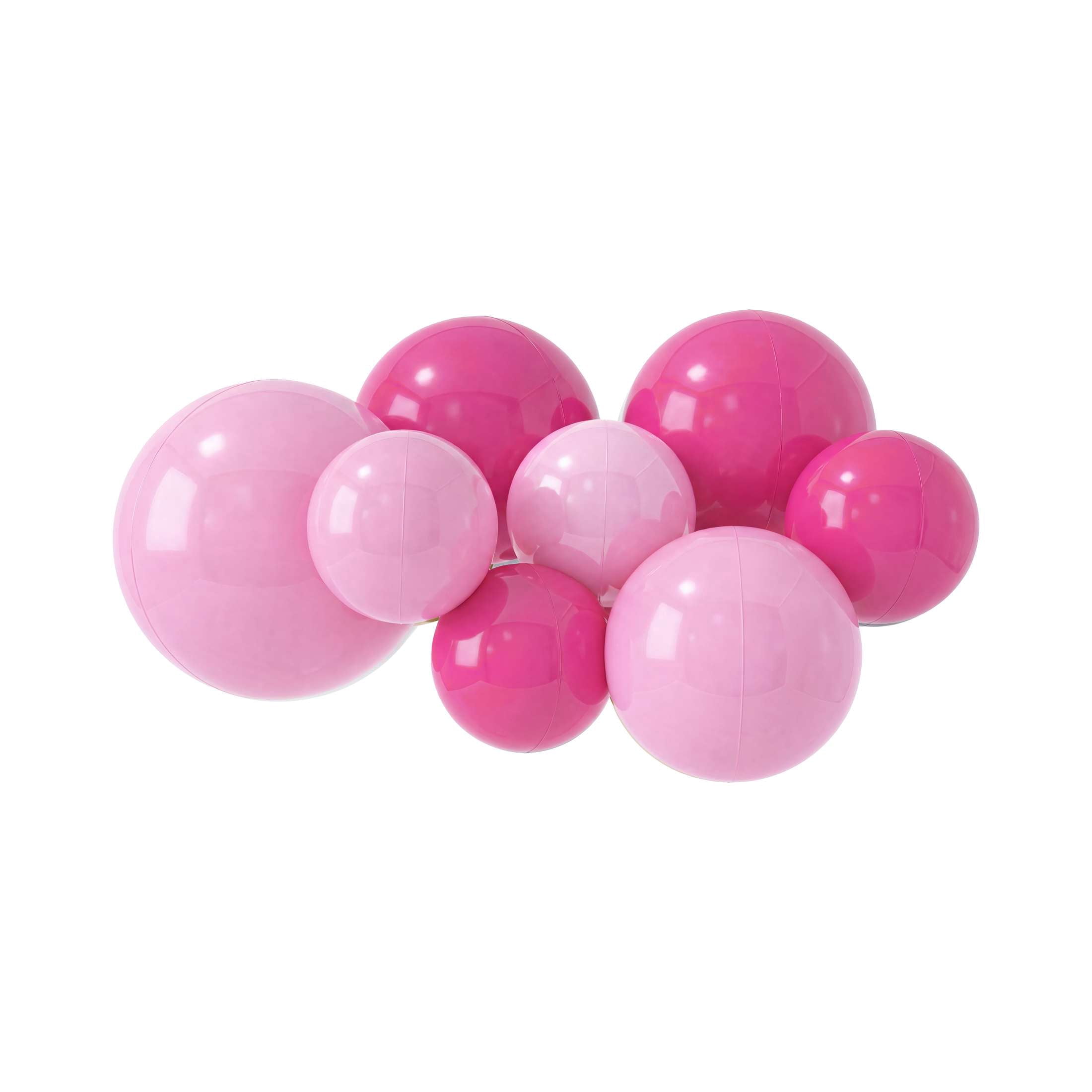 PartyAire 8pc Reusable Balloon Bunch , PINK PARADISE
