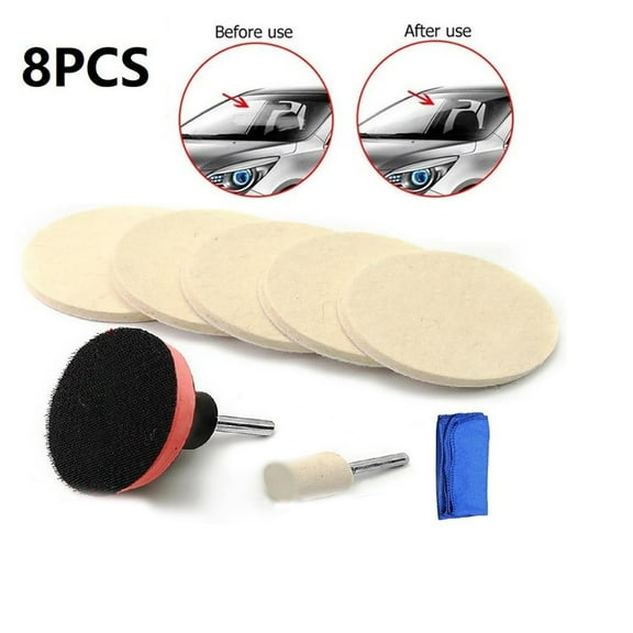 8PC/SET Auto Car Scratch Remover Glass Polishing Kit Scratch Repair Tool