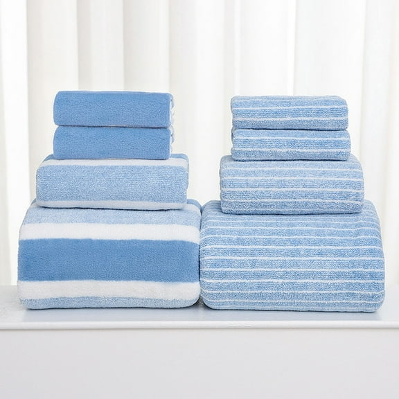 8PC Towel Bath Towel Set Velvet Spun Highly Absorbent Soft Bath Towel Suitable Bath Towels For Bathroom Spa Gym