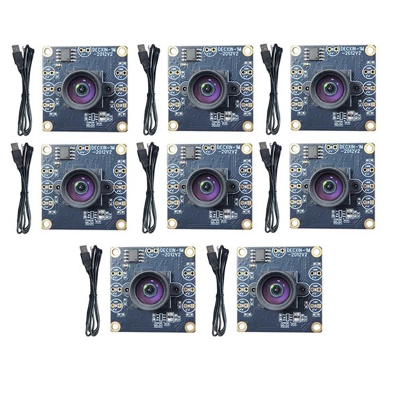 8PCS 100 Degree Camera Module 1MP OV9732 1280x720 USB Free Driver Manual Focus with 2 Meter Cable for WinXP/7/8/10