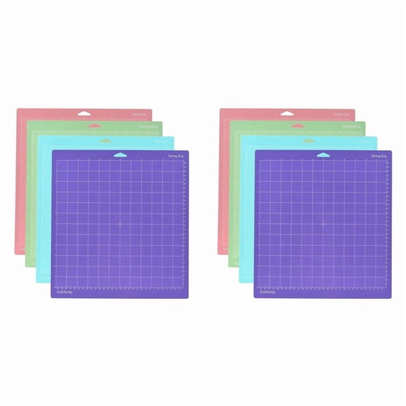 8PCS 12 X 12 Inch Repl Ment Cutting Mat Adhesive Gridded Cutting Mats for Silhouette Cameo Cutting Explore Plotter
