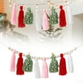 thumbnail image 1 of 8PCS 16.2" Beaded Tassel Garland with Wood Beads, Macrame Fringe Trim for Christmas, Wedding, Party, Curtain, Tablecloth & Home Decor, 1 of 9