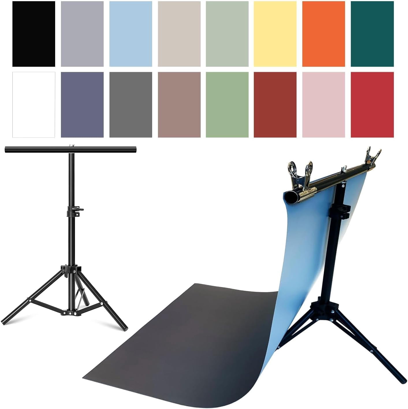 Vflat Backdrops 8PCS 18Patterns Product Photography Backdrops with Stand: Flat Lay ...