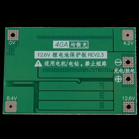 8PCS 3S 40A for Screwdriver 12V Li-Ion 18650 Battery Protection Board Pcm with Balance Liion Battery Cell Module,8 x Protection Board,green