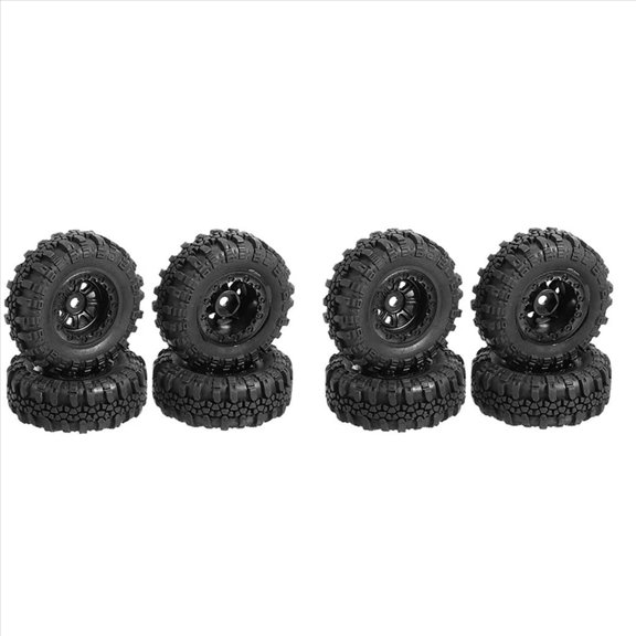 8PCS 47X18mm Wheel Rims Tires Tyre Set for Axial SCX24 90081 AXI00001 1/24 RC Crawler Car Upgrade Parts Accessories