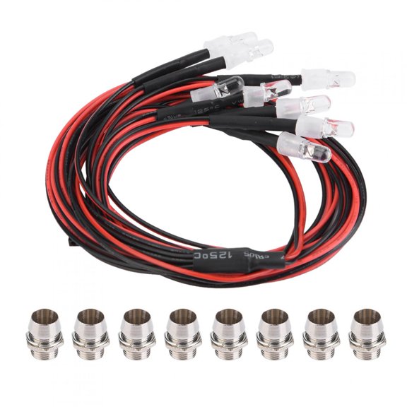 8PCS 5mm Headlights and Taillights LED Lights Model Drift Car Accessory