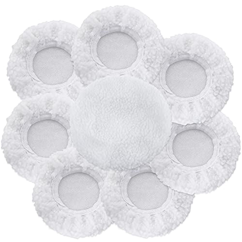 8PCS 7 Inch to 8 Inch Polishing Bonnets - Woolen Car Buffing Bonnet ...