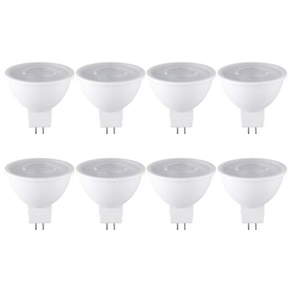 8PCS 7W MR16 LED Bulb GU5.3 Base 6000K 520LM White Light for Ceiling Light Track Light Home Use Bulb