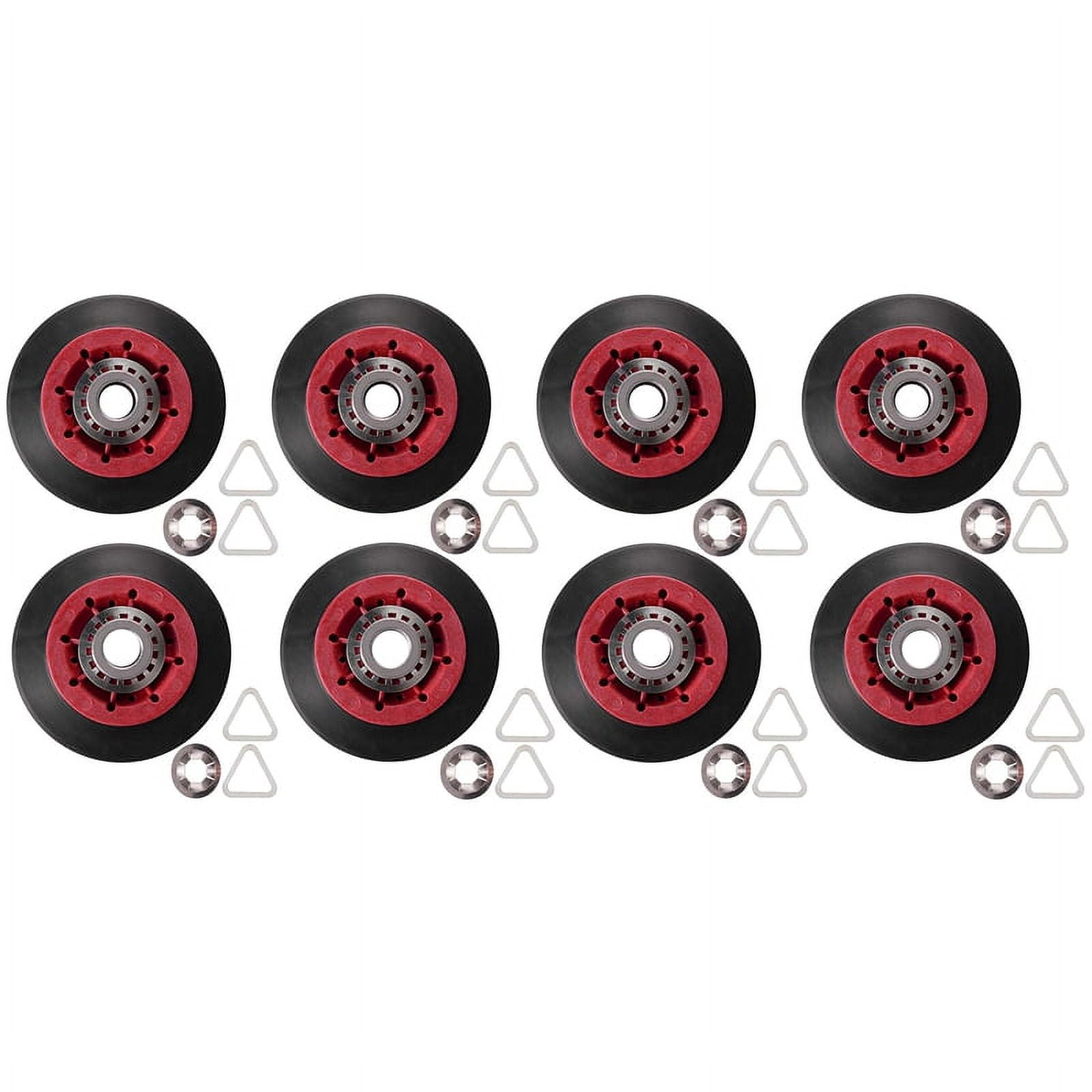 8PCS 8536974 Dryer Drum Roller Fit for Whirlpool, - Replaces 8536974, 8536973, W10314171, WPW10314173