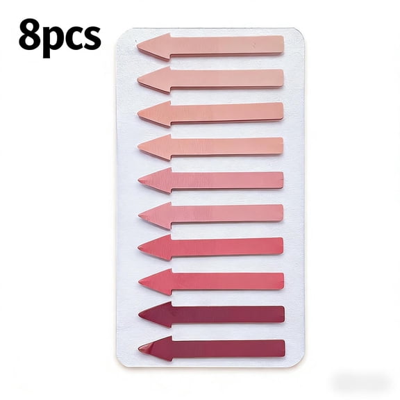 8PCS Arrow Shape Sticky Notes, Cute Colorful Sticky Pads, Easy to Stick for Home, Office, Notebook