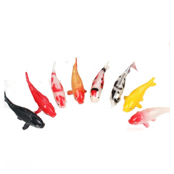 8PCS Artificial Fish Model Figurine Set PVC Fish Figure Aquarium Decoration Easy Maintenance Fridge Magnet Home Use