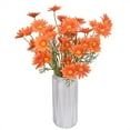 thumbnail image 1 of 8PCS Artificial Flowers Fake Daisy Wildflowers Silk Faux Flower with Stems Arrangements for Home Outdoor Indoor Vase Kitchen Table Wedding Office Party Garden Décor(Orange), 1 of 8