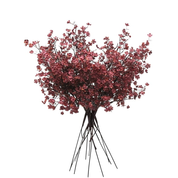 8PCS Artificial Flowers, Realistic Gypsophila Cherry Blossom Branches for Home Decor, Wedding Centerpieces, Table Arrangements, 15 Color Options, Flexible Stems