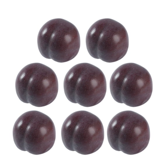 8PCS Artificial Realistic Plum Fake Fruit Decor For Kitchen, photography