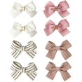 8PCS Baby Girl Dog Gift Wrap Hair Bow Clips Barrettes, Assorted Hair