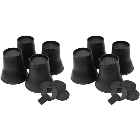 8PCS Bed Risers 6 Inch Heavy Duty Round Furniture Risers for Bed Desk Table Sofa Couch Bed Lifts Risers